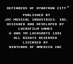 Defenders of Dynatron City title screenshot